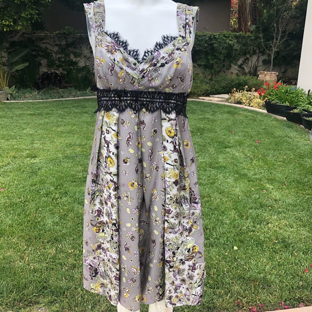 NANETTE LEPORE SILK TANK STRAPLESS DRESS 4